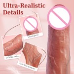 App Remote Control Dildo Enhancement Male Sex Toys Silicone Rubber Enhanced Realistic Big Dildo Vibrator for Man