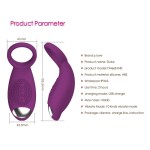Y.SHIDUNSI Adult Silicone Vibrating Penis Cock Glans Ring Sex Toy Male Delay Ejaculation Product