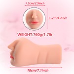 Lijoin Oral Sex Masturbator  Sex Toys for Men  Hot Selling Two Openings  Perfect Size Pocket Pusy  Masturbator