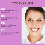 ORALHOE Biodegradable Slim Soft Toothbrush Home Hotel Use Nylon Bristles for Gentle Teeth Cleaning Brightens Odor Plastic Handle