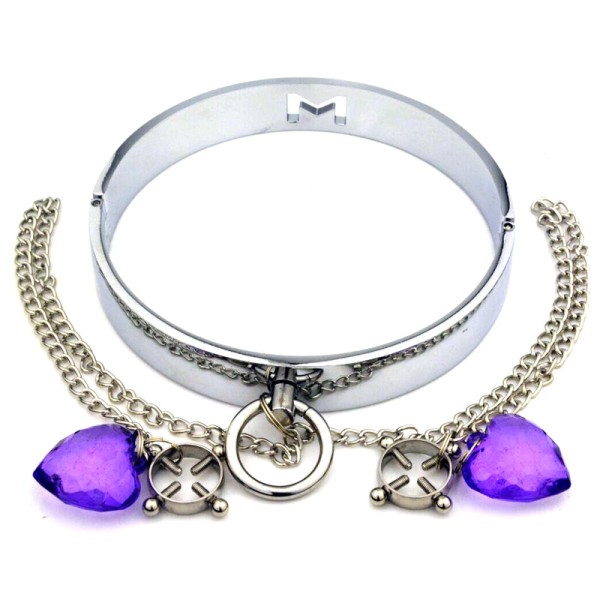 Toy Metal Cross Correction Collar Breast Clip Combination Bell