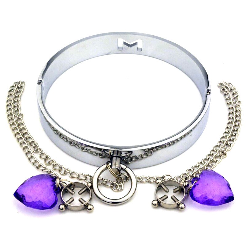 Toy Metal Cross Correction Collar Breast Clip Combination Bell