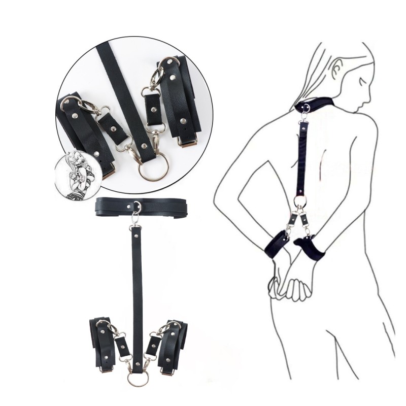 SM Alternative Sex Set Binding Collar Male and Female Couple Adult Products