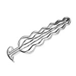 Six Ball Hollowed Out Anal Plug with Posterior Expansion for Adult Sex Toys