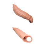 Big Size Wolf Head Cover Barbed Male Thick Penis Cover Lock Essence Crystal Soft Rubber TPE Sex Toy