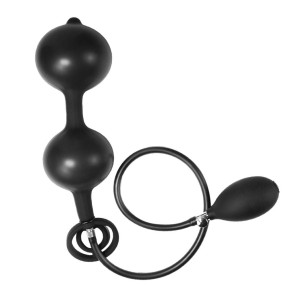 Double Bead Inflatable Anal Plug with Double Lock Ring Adult Sex Toys for Men Women for Male Female Masturbators for Anal Sex
