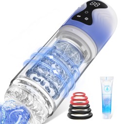 Waterproof Spa Massager Pocket Pussy Stroker Sex Machine Penis Pump Sucking Rotating Automatic Male Masturbator Sex Toys for Men
