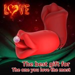 Wholesale 2 in 1 Thrusting Dildo Clitoris Mouth Vibrators for Women Female Masturbation