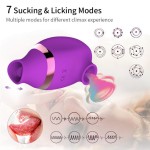 Licking Vibrator Charging Dual Head Sucking Mini Second Trendy Female Masturbation Clitoral Stimulation Vibrator Wholesale