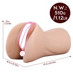 Masturbation Cup Realistic Textured Vagina Elastic Pocket Pussy for Men Sex