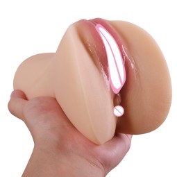 Masturbation Cup Realistic Textured Vagina Elastic Pocket Pussy for Men Sex