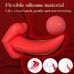 YQ APP Remote Control 9 Customizable Intensities  Portable Licking Tongue Vibrator Clitoral Vibrators Clit Stimulator for Women