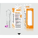 Reusable Sex Toy Vibrating Penises Extension Crystal Condoms for Men