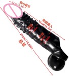 Male Extended Guard Set  Triple Restraint Set for Penis and Scrotum  Silicone Lock  and Sex Toy