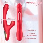 Original Factory 3 in 1 Dildo Rabbit Vibrator Anal Vibrator Clitoris Sucker Licking Vibrator Adult Sex Toys for Women Couple