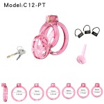 Soft Rubber Adult Sex Toys Cobra Male Chastity Cage Men BDSM Bondage Gear with 6 Sizes Rings Soft Rubber Cock Cage