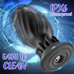 Vibrating Butt Plug Anal Dildo Remote Control Prostate Massager Anal Plug Adult Sex Toy with 10 Rotation and Vibration Modes