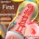 Heating Robot Masturbation Game Cup for Men Automatic Thrusting Vibrator Real Vagina Sex Toy Male Masturbators With Phone Holder