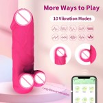 Wholesale App Controlled Realistic Dildo Vibrator Mini Bullet Vibrator Sex Toys for Woman