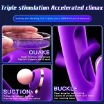 Original Factory 3 in 1 Dildo Rabbit Vibrator Anal Vibrator Clitoris Sucker Licking Vibrator Adult Sex Toys for Women Couple