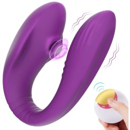 Remote Control Double Vibrators for Couple Wearable U Shape Dildo Vibrator G Spot Clitoris Stimulator Adult Sex Toys for Woman