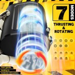 3D Realistic Vagina Pocket Pussy Male Stroker Adult Sex Toy Through-open Thrusting Rotating Automatic Masturbator Cup for Men