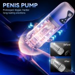 Waterproof Spa Massager Pocket Pussy Stroker Sex Machine Penis Pump Sucking Rotating Automatic Male Masturbator Sex Toys for Men