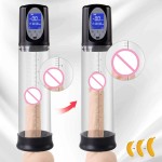 Pull Rod with Watch Booster Pump Vibration Sex Dildo Enlargement, Vibration Mode Penis Enlargement Pump for Man