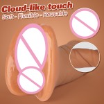 Dualpurpose Channel for Imported Raw Materials Safe TPE Material 17cm Long Penis Masturbator Cup Mens Masturbation Products