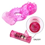 Adult Sex Products TPE Rubber Butterfly Penis Ring With Bullet Vibrator Cock Rings Sex Toys for Men