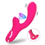 Aiersha 2 in 1 Powerful Clitoris Sucking Sex Vibrator G Spot Stimulator Vagina Dildo Vibrator for Women