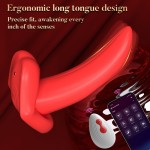 YQ APP Remote Control 9 Customizable Intensities  Portable Licking Tongue Vibrator Clitoral Vibrators Clit Stimulator for Women