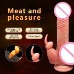 Rotating Rabbit Silicone Dildo Vibrator Soft Adult Sex Toy for Female Masturbator Clitoris Vagina Orgasm
