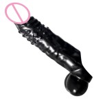 Male Extended Guard Set  Triple Restraint Set for Penis and Scrotum  Silicone Lock  and Sex Toy