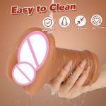 Dualpurpose Channel for Imported Raw Materials Safe TPE Material 17cm Long Penis Masturbator Cup Mens Masturbation Products