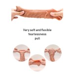 Big Size Wolf Head Cover Barbed Male Thick Penis Cover Lock Essence Crystal Soft Rubber TPE Sex Toy