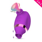 Licking Vibrator Charging Dual Head Sucking Mini Second Trendy Female Masturbation Clitoral Stimulation Vibrator Wholesale