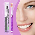 ORALHOE Biodegradable Slim Soft Toothbrush Home Hotel Use Nylon Bristles for Gentle Teeth Cleaning Brightens Odor Plastic Handle