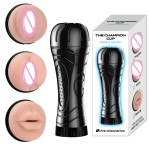 BlueRabbit Wholesale Sex Toys for Men Reusable Vacuum Pocket Anal Mouth Soft Pussy Masturbator for Man Vagina