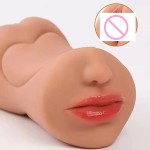 3-in-1 Male Masturbator with Realistic Mouth Tight Tunnel Pussy Deep Throat Adult Sex Toy for Intense Pleasure