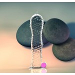 Reusable Sex Toy Vibrating Penises Extension Crystal Condoms for Men