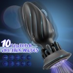 Vibrating Butt Plug Anal Dildo Remote Control Prostate Massager Anal Plug Adult Sex Toy with 10 Rotation and Vibration Modes
