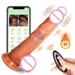 Remote Control Stretch Swing Realistic Dildo Vibrator for Women Thrusting Heatable Vibrator Lifelike Dildos Adult Sex Toys