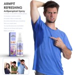 Armpit Antiperspirant Spray Refreshing Deodorant Underarm Remover Armpit Odour Sweat Protection Body Odor Remover Spray 30ml