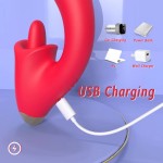 Tongue Rose Sex Toy Dildo Vibrators Clitoral Stimulator 9 Licking 9 Vibrating Modes G Spot Vibrator Adult Sex Toys for Women