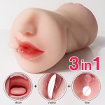OEM   Newest 3in1male Masturbator Cup for Man Vagina Realistic Sex Toy for Men Sex Toys Massager for Men Adult Shop