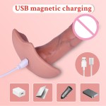 Thrusting Dildo Vibrator Wearable Telescopic Penis Female Anal Vagina Masturbation Adult Women Outdoor Remote Control Sex Toys