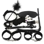 10 Piece Set of Leather Fun PU 10 Piece Set of Adult Toys for Couples