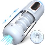 Male Sex Toy Automatic Sucking Vibrator Telescopic Masturbator Cup for Men Voice Vaginal Suction Pocket Pussy Adult Product