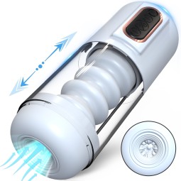 Male Sex Toy Automatic Sucking Vibrator Telescopic Masturbator Cup for Men Voice Vaginal Suction Pocket Pussy Adult Product